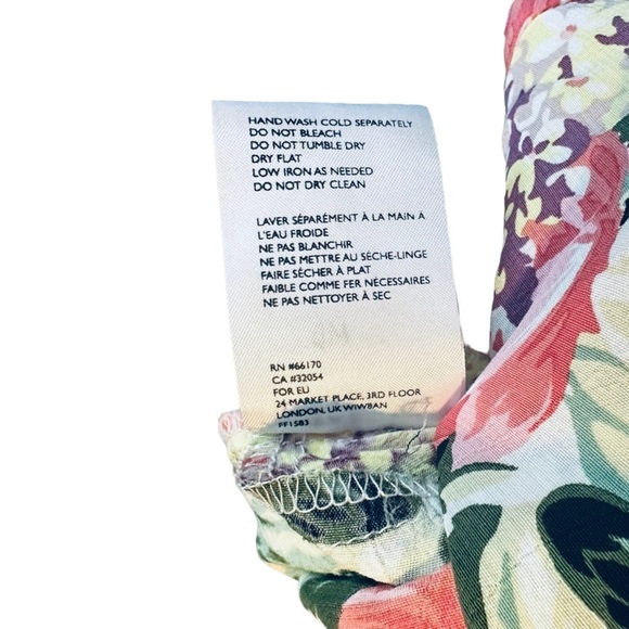 Floral Romper Ana Faithful the Brand Anthropologie Flower Print x-Small US sz 2 - Picture 6 of 10